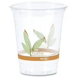 Dart Bare Eco-Forward 12 oz to 14 oz RPET Cold Cups (1000/Carton)
