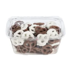 Dart CH32DEF ClearPac SafeSeal 32 oz. Tamper-Resistant/Evident Flat-Lid Containers - Clear (100/Bag, 2 Bags/Carton)