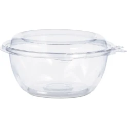 Dart CTR12BD 5.5 in. x 2.6 in. 12 oz. Tamper-Resistant/Evident Dome Lid Bowls - Clear (240/Carton)