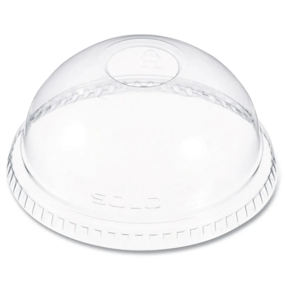 Dart DLR662 16 oz. Plastic Dome-Top Cold Cup Lids - Clear (1000/Carton)