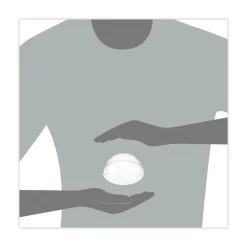 Dart DLW662 1.9 in. Diameter Hole Open-Top Dome Lid Fits 9 oz. To 22 oz. Plastic Cups - Clear (1000/Carton)