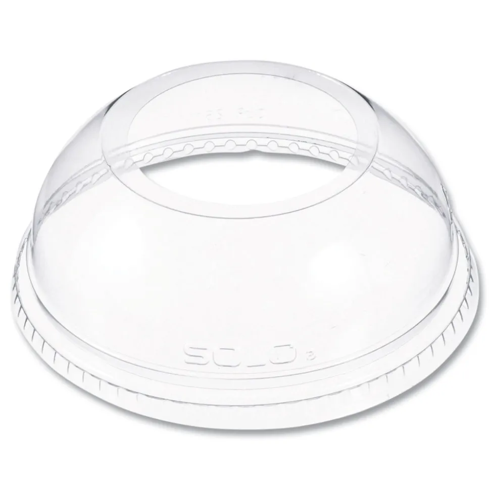 Dart DLW626 Open-Top Dome Lid for 16 oz. to 24 oz. Plastic Cups - Clear (1000/Carton)