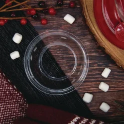 Dart DLW626 Open-Top Dome Lid for 16 oz. to 24 oz. Plastic Cups - Clear (1000/Carton)