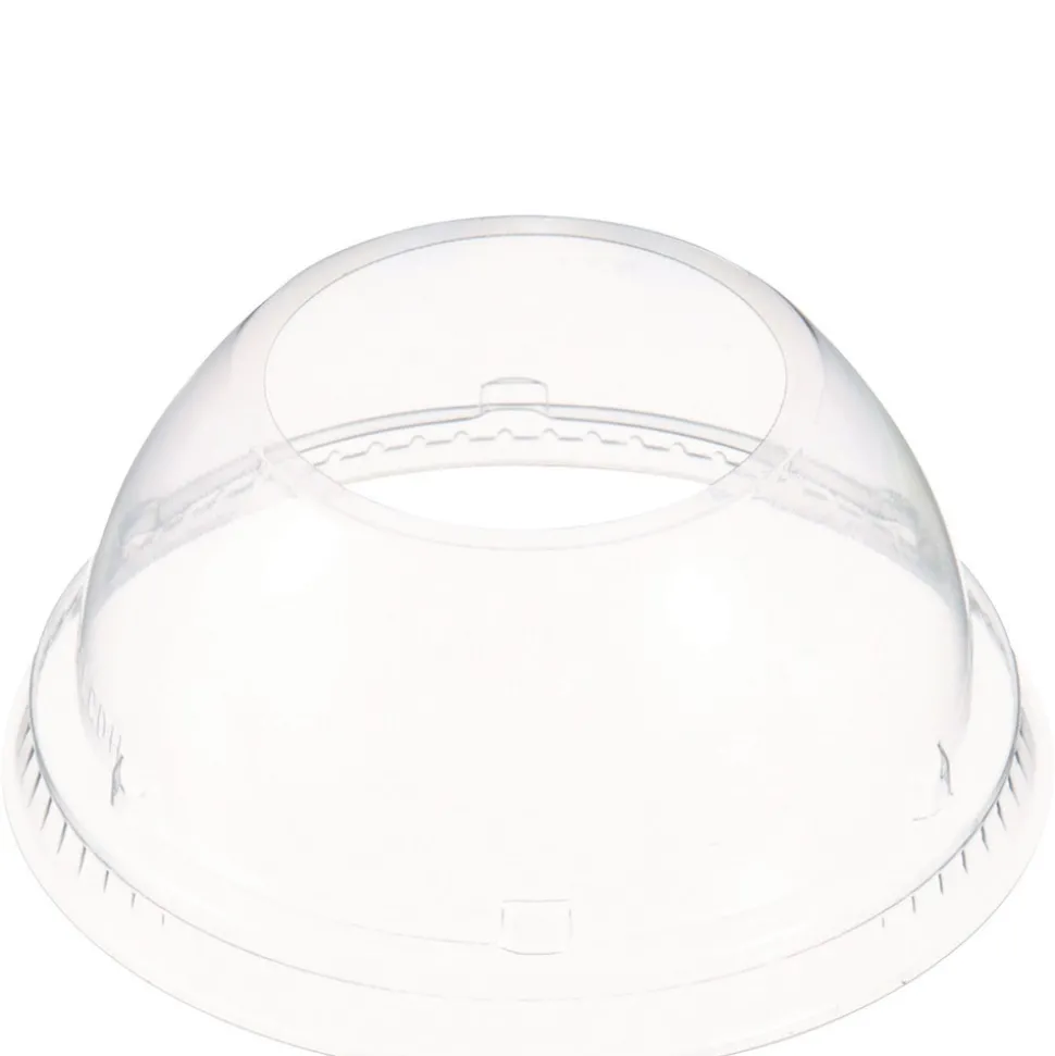 Dart 16LCDHX Dome-Top Sundae/Cold Cup Lids Fits 12 oz. to 24 oz. Cups - Clear (1000/Carton)