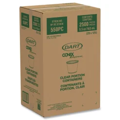 Dart 550PC 5.5 oz. Conex Complements Portion/Medicine Cups - Translucent (2500/Carton)