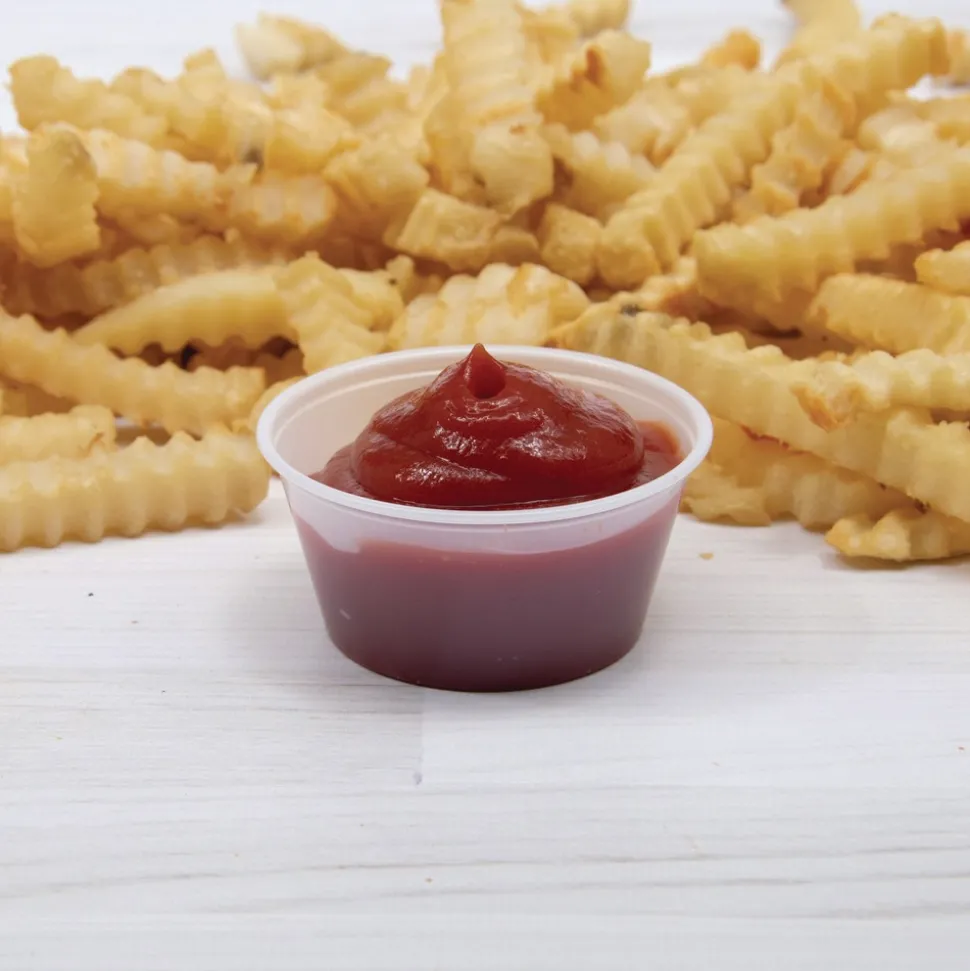 Dart P325N 3.25 oz. Polystyrene Portion Cups - Translucent (2500/Carton)