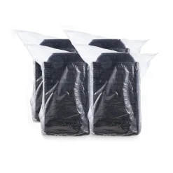 Dart PresentaBowls Pro 8.5 in. x 8.5 in. x 2 in. 32 oz. Plastic Square Bowls - Black (4/Carton)