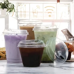 Dart Prima Strawless Plastic Lids Fits 9 oz. to 20 oz. Cold Cups - Clear (1000/Carton)