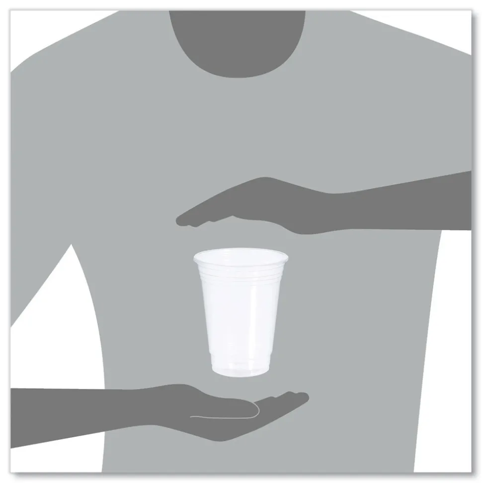 Dart 16PX 16 oz. Conex ClearPro Plastic Cold Cups - Clear (1000/Carton)