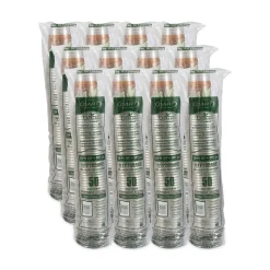 Dart RTP20BARE Bare Eco-Forward 20 oz. Plastic RPET Cold Cups - Leaf Design (600/Carton)