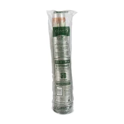 Dart RTP20BARE Bare Eco-Forward 20 oz. Plastic RPET Cold Cups - Leaf Design (600/Carton)
