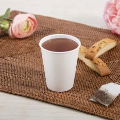 Dart Thermoguard 8 oz. Insulated Paper Hot Cups - White Sustainable Forest Design (40/Pack)