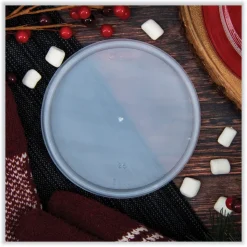 Dart Vented Plastic Lids for Foam Cups Bowls and Containers Fits 12 oz. to 60 oz. - Translucent (1000/Carton)