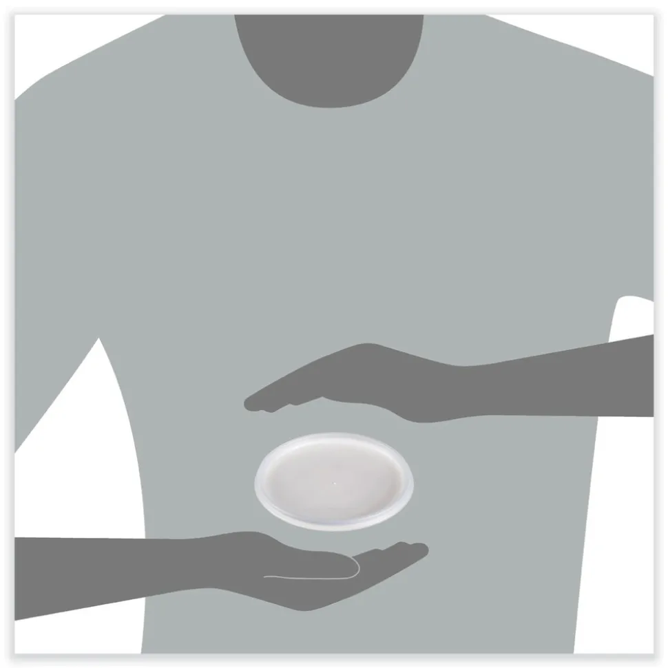 Dart Vented Plastic Lids for Foam Cups Bowls and Containers Fits 12 oz. to 60 oz. - Translucent (1000/Carton)