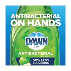 Dawn 38 oz. Bottle Ultra Antibacterial Dishwashing Liquid - Apple Blossom Scent (8/Carton)
