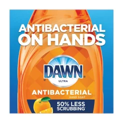 Dawn 01659 Ultra 38 oz. Bottle Antibacterial Dishwashing Liquid - Orange Scent (8/Carton)