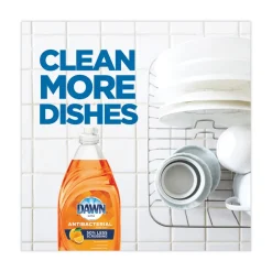 Dawn 01659 Ultra 38 oz. Bottle Antibacterial Dishwashing Liquid - Orange Scent (8/Carton)