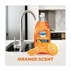 Dawn 01659 Ultra 38 oz. Bottle Antibacterial Dishwashing Liquid - Orange Scent (8/Carton)