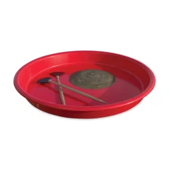 Deflecto 13 in. Diameter Little Artist Antimicrobial Craft Tray - Red