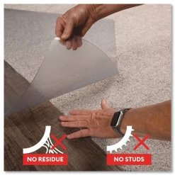 Deflecto 48 in. x 36 in. SuperGrip Rectangular Chair Mat - Clear