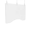 Deflecto 35.75 in. x 24 in. Acrylic Hanging Barrier - Clear (2/Carton)