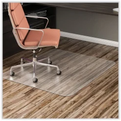 Deflecto 45 in. x 53 in. EconoMat All Day Use Chair Mat for Hard Floors - Clear