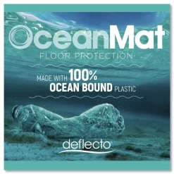 Deflecto 36 in. x 48 in. Oceanmat Hard Floor Chair Mat - Clear