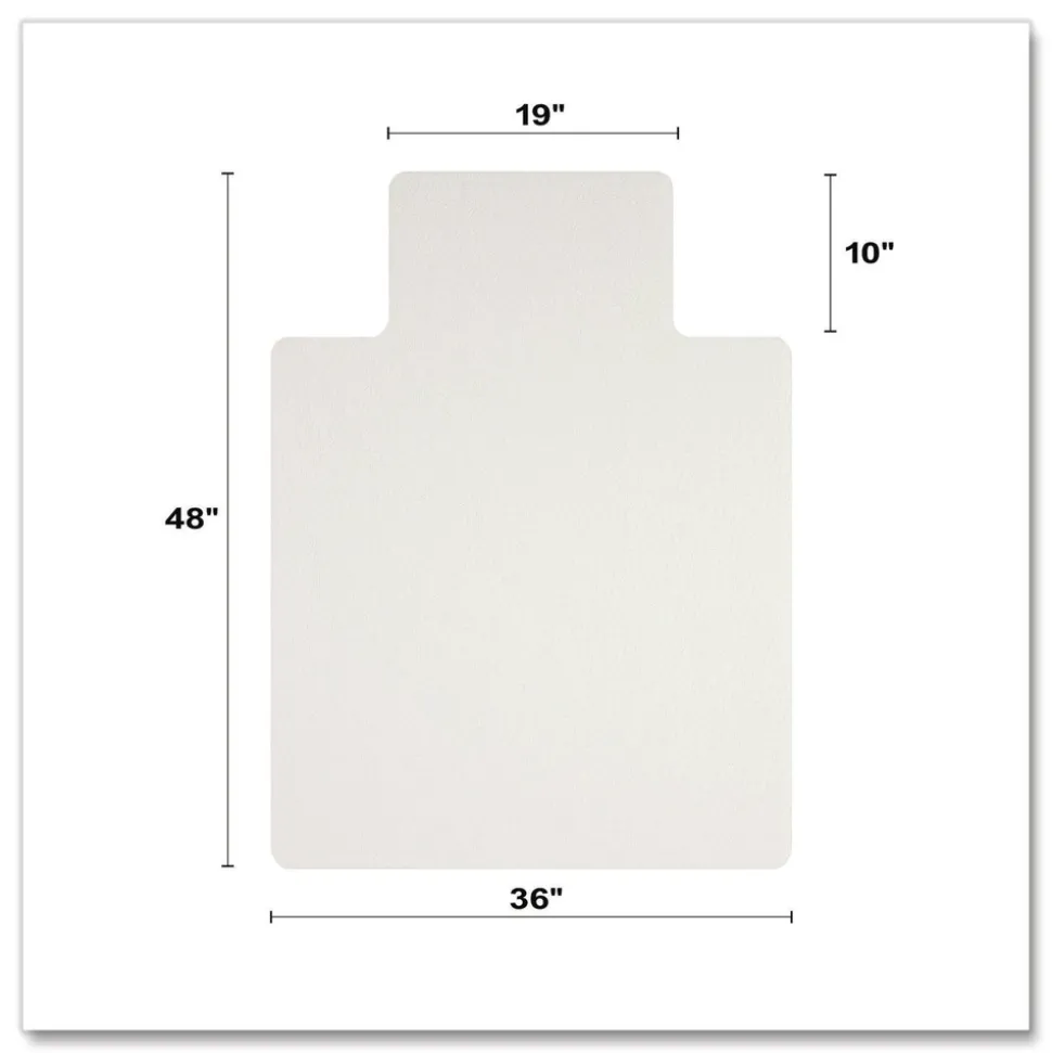 Deflecto 36 in. x 48 in. Oceanmat Hard Floor Lipped Chair Mat - Clear