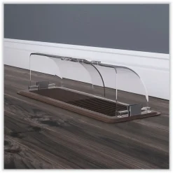 Deflecto 3.87 in. x 9 in. x 2.75 in. Premium Unbreakable Air Deflector - Clear