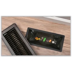 Deflecto 4 in. x 12 in. x 0.1 in. Register Nets - Black