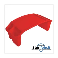 Deflecto 23.35 in. x 12 in. x 8.53 in. Antimicrobial Rectangular Lap Desk - Red