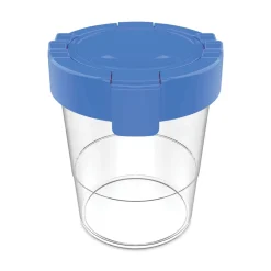 Deflecto 3.46 w x 3.93 h Antimicrobial No Spill Paint Cup - Blue