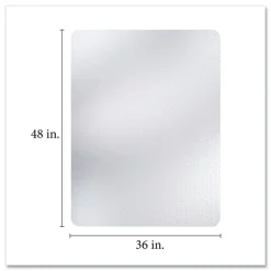Deflecto 36 x 48 All Day Use Rectangular Chair Mat - Clear