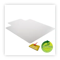 Deflecto 36 x 48 SuperMat Frequent Use Lipped Roll Chair Mat for Med Pile Carpet - Clear