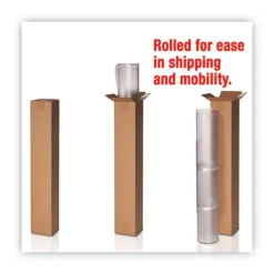 Deflecto 36 x 48 SuperMat Frequent Use Lipped Roll Chair Mat for Med Pile Carpet - Clear