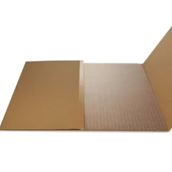 Deflecto DuraMat Moderate Use Low Pile Carpet Flat Rectangle 46 in. x 60 in. Chair Mat - Clear