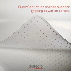 Deflecto DuraMat Moderate Use Low Pile Carpet Flat Rectangle 46 in. x 60 in. Chair Mat - Clear