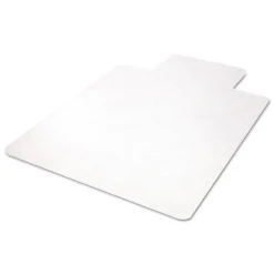 Deflecto EconoMat 36 in. x 48 in. Lipped Flat Packed All Day Use Chair Mat for Hard Floors - Clear