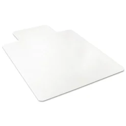 Deflecto EconoMat 36 in. x 48 in. Occasional Use Lipped Chair Mat for Low Pile Carpet - Clear