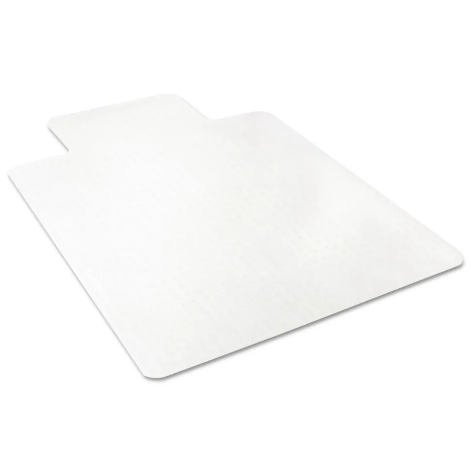 Deflecto EconoMat 36 in. x 48 in. Occasional Use Lipped Chair Mat for Low Pile Carpet - Clear