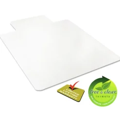 Deflecto EconoMat 36 in. x 48 in. Occasional Use Lipped Chair Mat for Low Pile Carpet - Clear