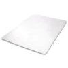Deflecto Medium Pile Carpet Rectangular 60 in. x 46 in. Antimicrobial Chair Mat - Clear