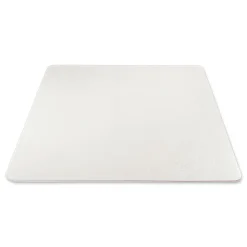 Deflecto Medium Pile Carpet Rectangular 60 in. x 46 in. Antimicrobial Chair Mat - Clear