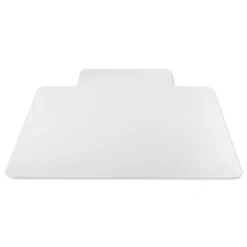 Deflecto Medium Pile Carpet Lipped 48 in. x 36 in. Antimicrobial Chair Mat - Clear (1/Carton)