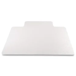 Deflecto Medium Pile Carpet Lipped 48 in. x 36 in. Antimicrobial Chair Mat - Clear (1/Carton)
