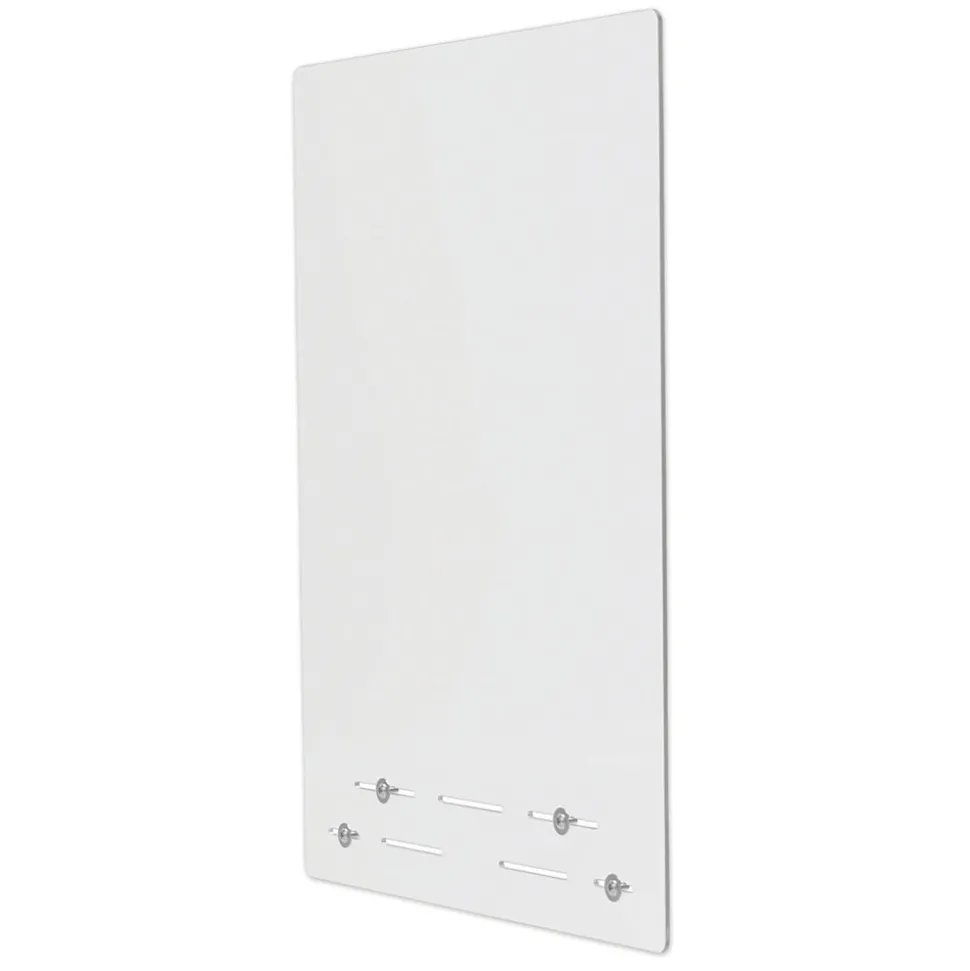 Deflecto PBCMPC2331F 23.75 in. x 31.75 in. Polycarbonate Mounting Safety Barrier with Full Shield - Clear (2/Carton)