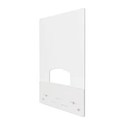 Deflecto PBCMPC3138P 31.5 in. x 38 in. Polycarbonate Mounting Safety Barrier with Pass Thru - Clear (2/Carton)