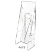 Deflecto Stand-Tall Wall-Mount 4.56 in. x 3.25 in. x 11.88 in. Leaflet Literature Rack - Clear