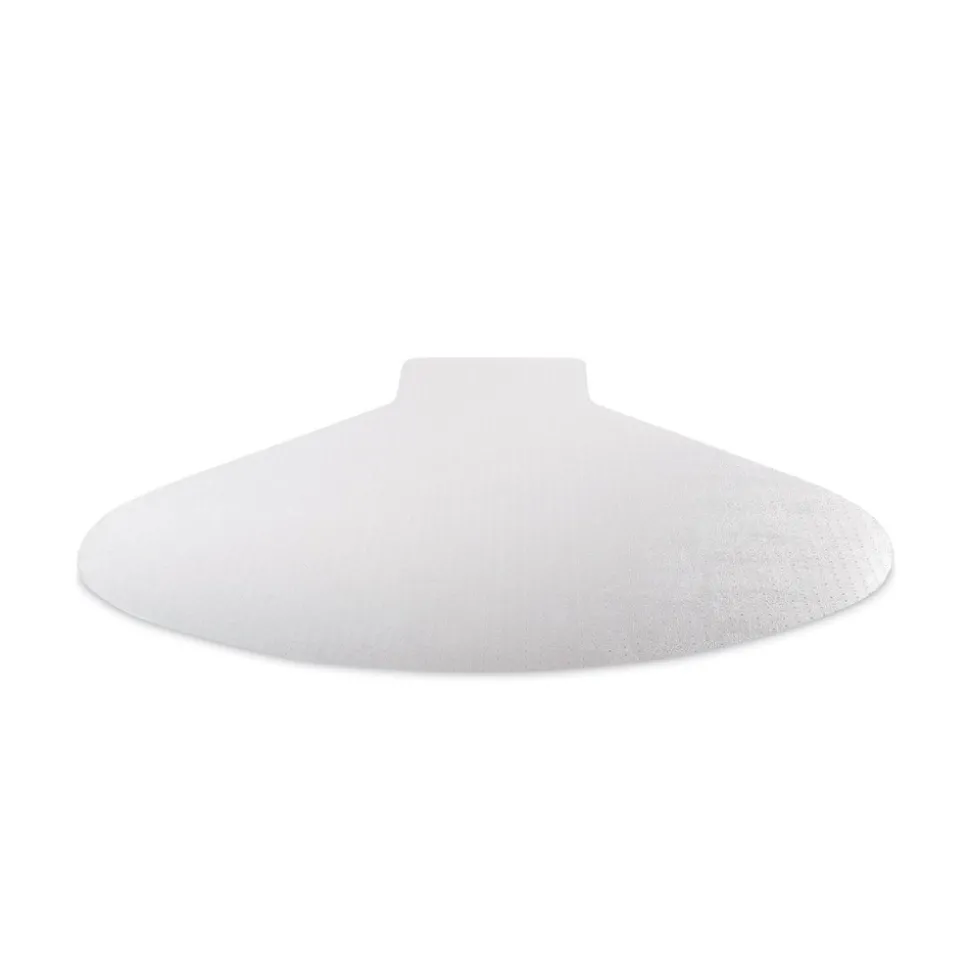 Deflecto SuperMat Frequent Use Medium Pile Carpet L-Shape 60 in. x 66 in. Chair Mat - Clear