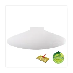 Deflecto SuperMat Frequent Use Medium Pile Carpet L-Shape 60 in. x 66 in. Chair Mat - Clear